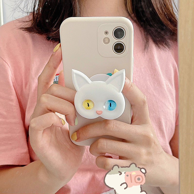 Luxury Air Sac Telefon Halter Griptok Kawaii 3D Katze Handy Finger Ring | Stand Grip Tok Handy Zubehör  iPhone | Stylischer