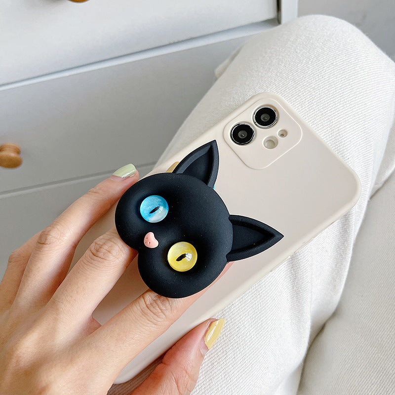 Luxury Air Sac Telefon Halter Griptok Kawaii 3D Katze Handy Finger Ring | Stand Grip Tok Handy Zubehör  iPhone | Stylischer