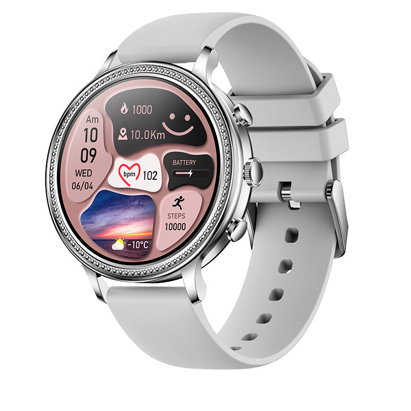 Luxury Lige Luxus Smartwatches für Frauen Bluetooth Anruf Telefon Gesundheitsmonitor Sport Smartwatch Geschenk | Limitierte 