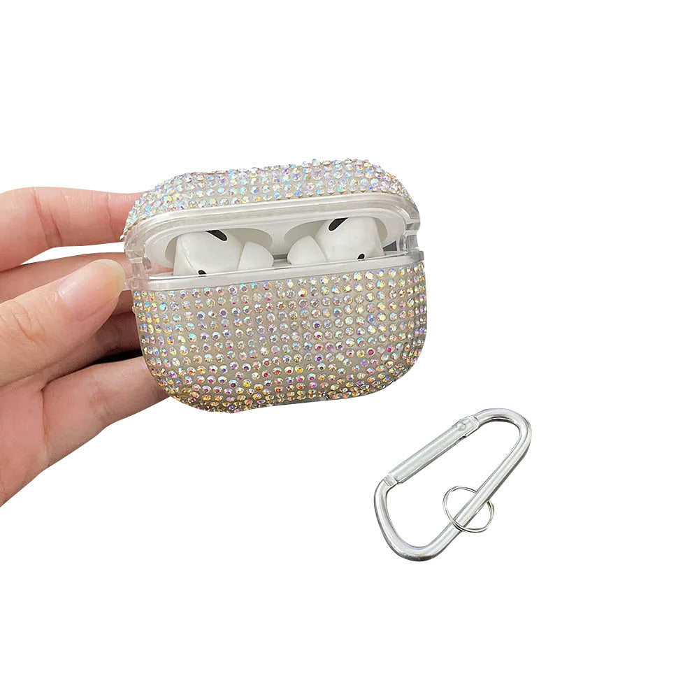 Luxus 3D Bling Diamant Hülle für Apple AirPods 4/3/2/1 and Pro Series 2024/2022/2021/2019/2016 Pro & AirPods MagSafe Case Zubehör für Kabellose Bluetooth-Kopfhörer