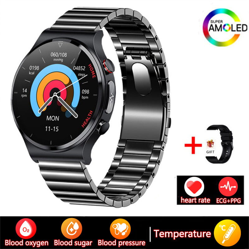 Premium Exklusive Smartwatch: Ideal für Sport, Business & Lifestyle | EKG, AMOLED HD, Bluetooth, GPS, Herzfrequenz | Limitierte Edition