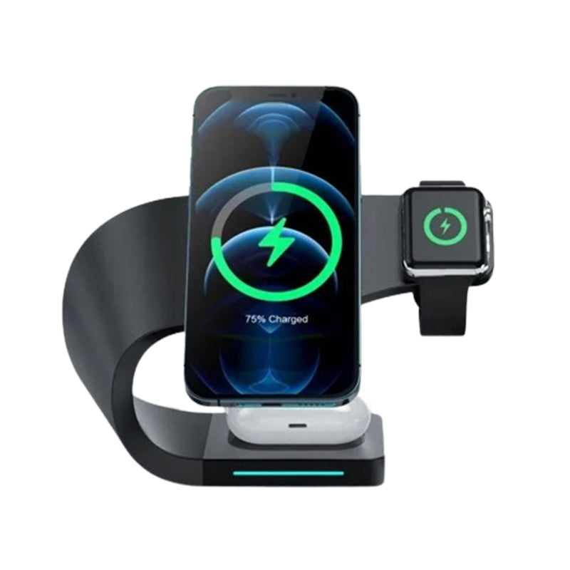 Magnetische 15W Induktions-USB-Ladegerät Schnellladestation | für iPhone 15/14/13/12 Pro Max Plus, Apple Watch