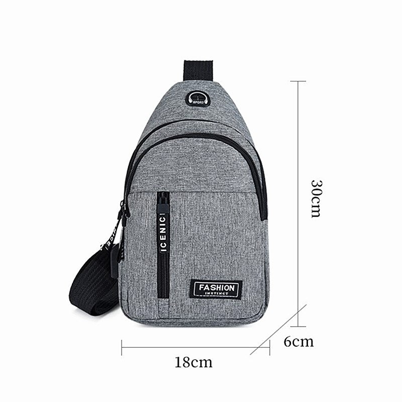 Hochwertige Neue Multifunktions-Brusttasche 2024: Herrenmode Trend aus Oxford Stoff, koreanischer Stil, Lässig und Wasserdicht  MacBook Air/Pro/M3/M2/M1: 16,14,13-inch | 2024/2023/2022/2020 Series