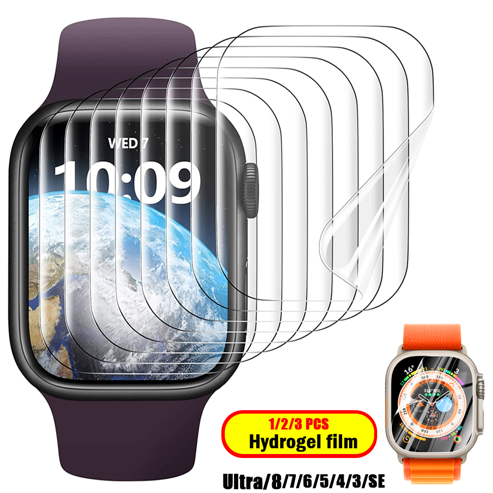 Displayschutzfolie für Apple Watch 44mm 40mm 45mm 41mm 38mm 42mm iWatch| Hochwertige HD Glasfolie, Schutzfilm für Apple Watch Serie Ultra 10/9/8/7/6/5/4/3/2/1 & Ultra 2/1, SE: 2024, 2023, 2022, 2021, 2020, 2019, 2018, 2017, 2016