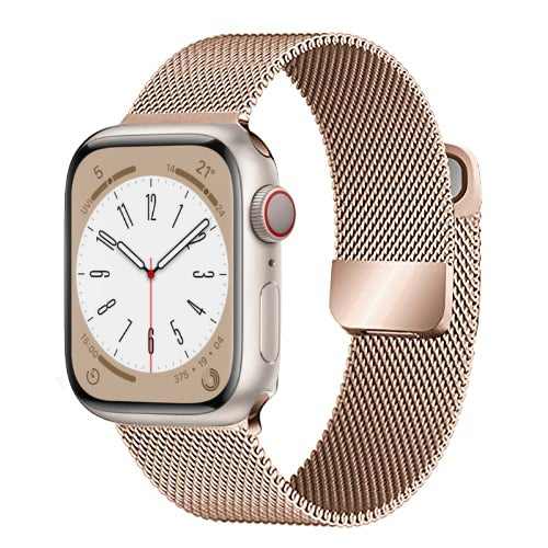 Milanese Loop Armband für Apple Watch Ultra 9 8 7 6 5 4 SE, 45mm 49mm 44mm 41mm 40mm | Premium Metall Magnetisches Armband, Doppelprofil für iWatch 3 42mm - Phone Heaven Zone