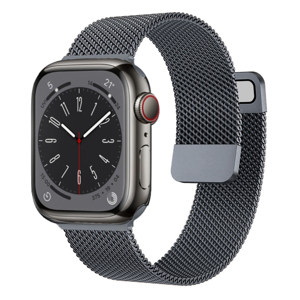 Milanese Loop Armband für Apple Watch Ultra 9 8 7 6 5 4 SE, 45mm 49mm 44mm 41mm 40mm | Premium Metall Magnetisches Armband, Doppelprofil für iWatch 3 42mm - Phone Heaven Zone