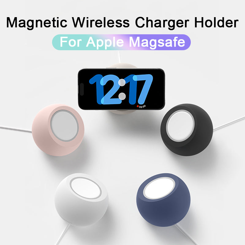 Magnetische 15W Induktions-USB-Ladegerät Schnellladestation | für Smartphones, Apple iPhone, Samsung, iOS & Android Apple Watch, AirPods | Wireless Fast Charging Dockingstation