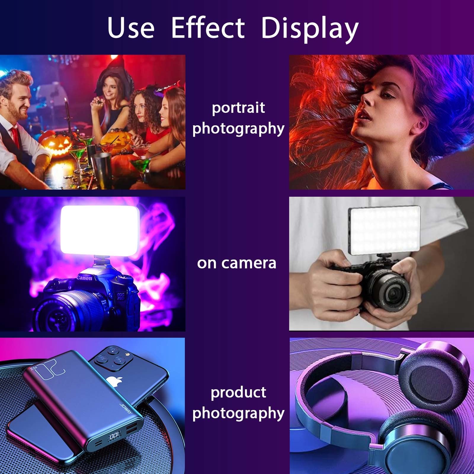 Premium RGB LED Video Licht für Profi-Video/Fotografie, Kompatibel mit Smartphones, Apple iPhone, Samsung, iOS & Android & Profi-Kameras, CRI95+, 2500-9000K, LCD Display, Kalter Schuh, Für Vlog & Live, Limitierte Auflage