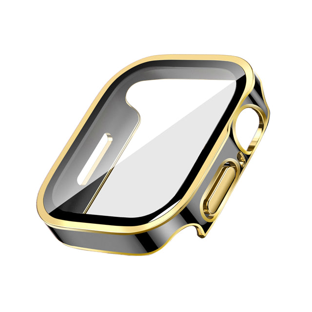 Premium Glasgehäuse für Apple Watch Serie 9/8/7/Ultra: 45mm, 41mm, 49mm, 44mm, 40mm | Hochwertige Displayschutz-Hülle & Cover für iWatch 10/9/8/7/6/5/4/3/2/1 & Ultra 2/1, SE: 2024, 2023, 2022, 2021, 2020, 2019, 2018, 2017, 2016,