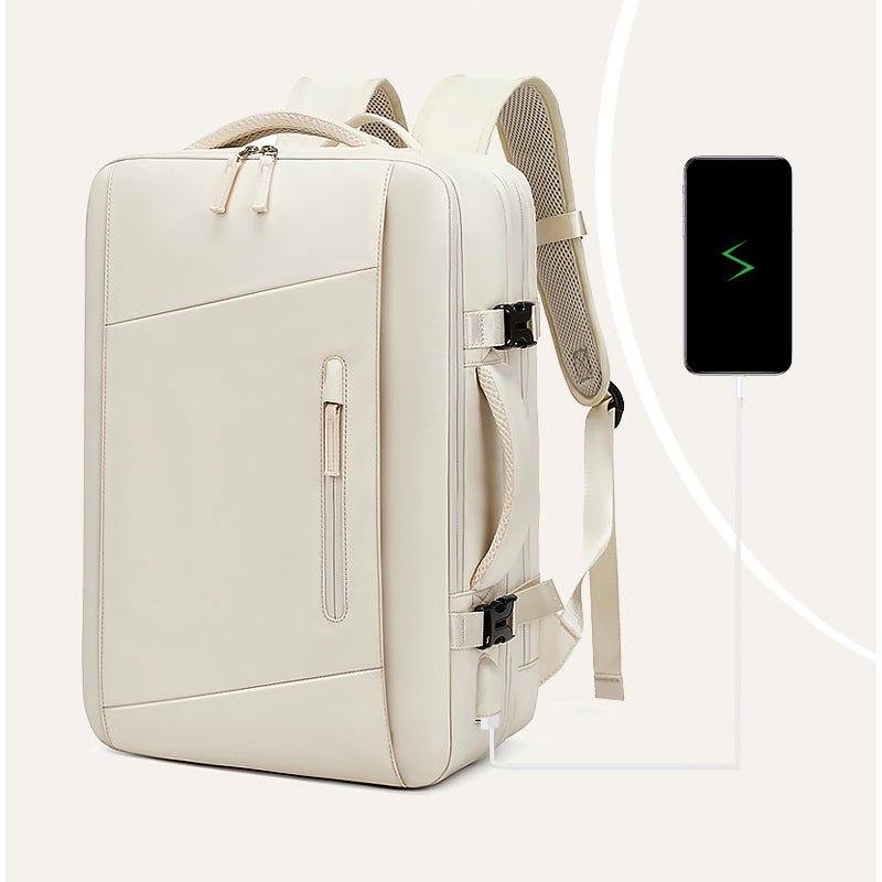 High-quality classic men's business backpack: expandable USB pocket, large capacity, waterproof & stylish MacBook Air/Pro/M3/M2/M1: 16,14,13-inch | 2024/2023/2022/2020 Series