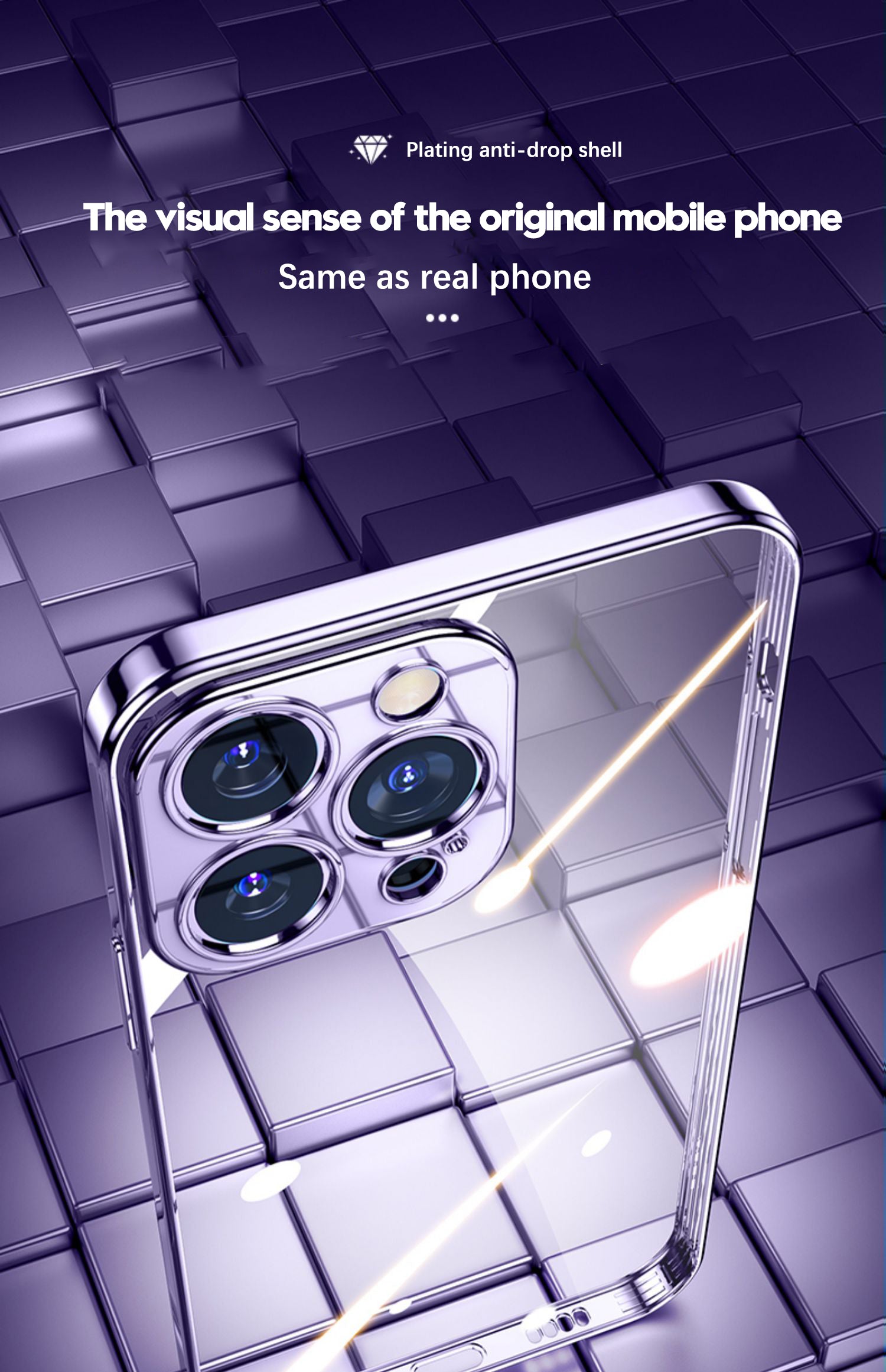 Luxus Stoßfeste Transparente Silikonhülle für Apple iPhone