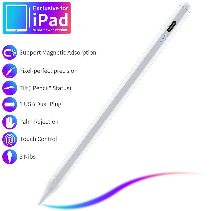 Premium Stylus für Touchscreens: iPad/Pro/Air/Mini: 10/9/8/7/6/5/4/3 Series: MacBook, Android, Tablet-Stift mit Power-Display | Kompatibel mit iPad | Limitierte Auflage