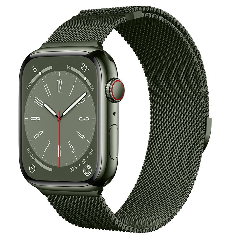 Milanese Loop Armband für Apple Watch Ultra 9 8 7 6 5 4 SE, 45mm 49mm 44mm 41mm 40mm | Premium Metall Magnetisches Armband, Doppelprofil für iWatch 3 42mm - Phone Heaven Zone