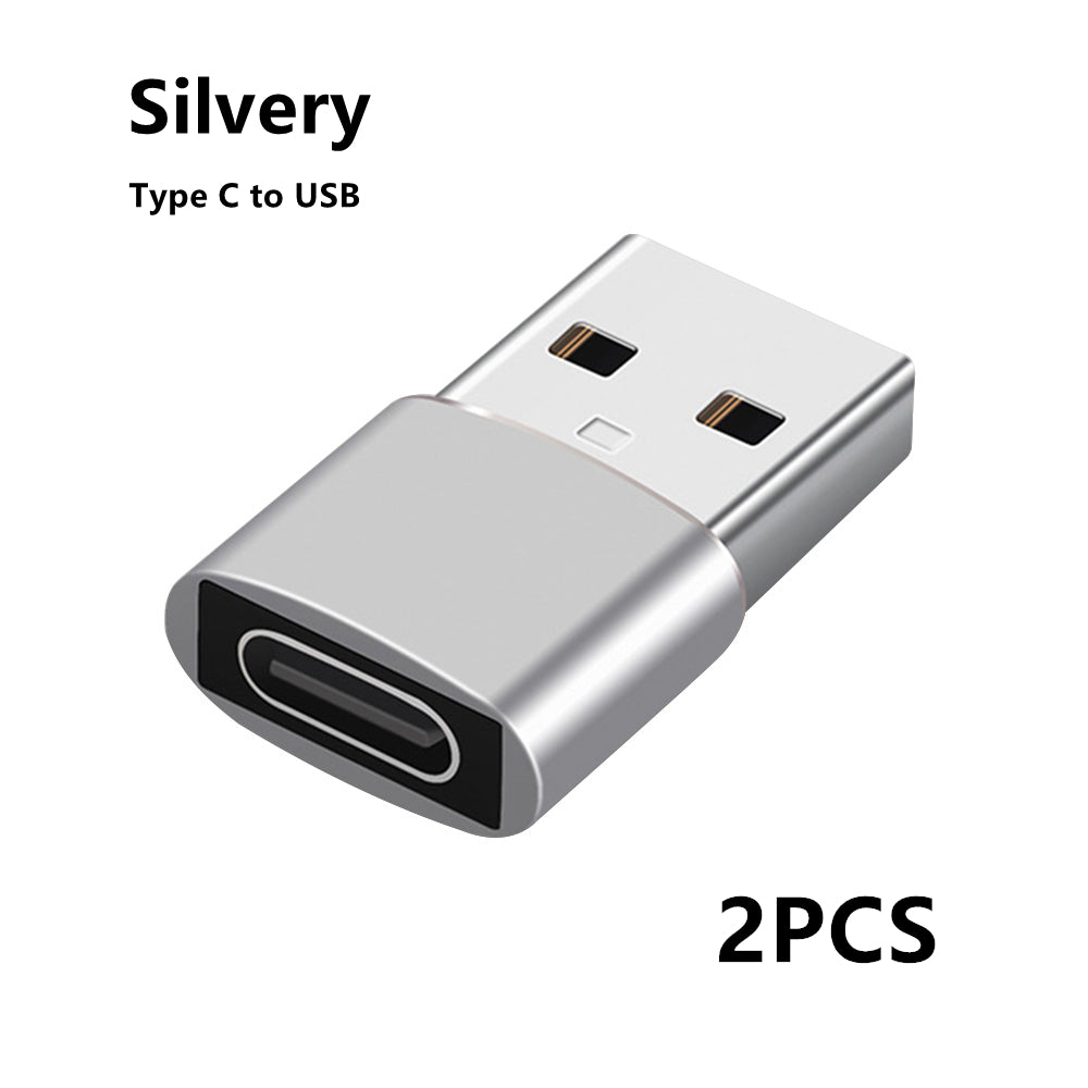 Premium 3D USB OTG Adapter | Typ C für Smartphone, Laptop, Tablet, PC, Apple iPhone, iPad, MacBook, iOS, Android, Samsung, Typ C Kabel – Datenladekonverter