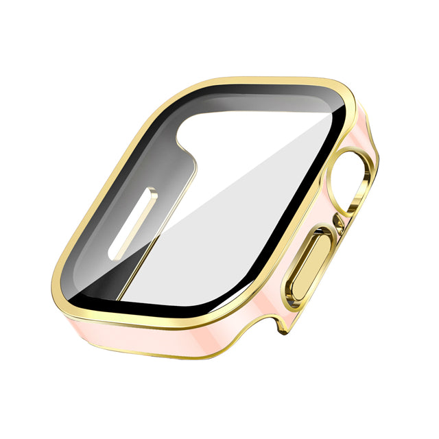 Premium Glasgehäuse für Apple Watch Serie 9/8/7/Ultra: 45mm, 41mm, 49mm, 44mm, 40mm | Hochwertige Displayschutz-Hülle & Cover für iWatch 10/9/8/7/6/5/4/3/2/1 & Ultra 2/1, SE: 2024, 2023, 2022, 2021, 2020, 2019, 2018, 2017, 2016,