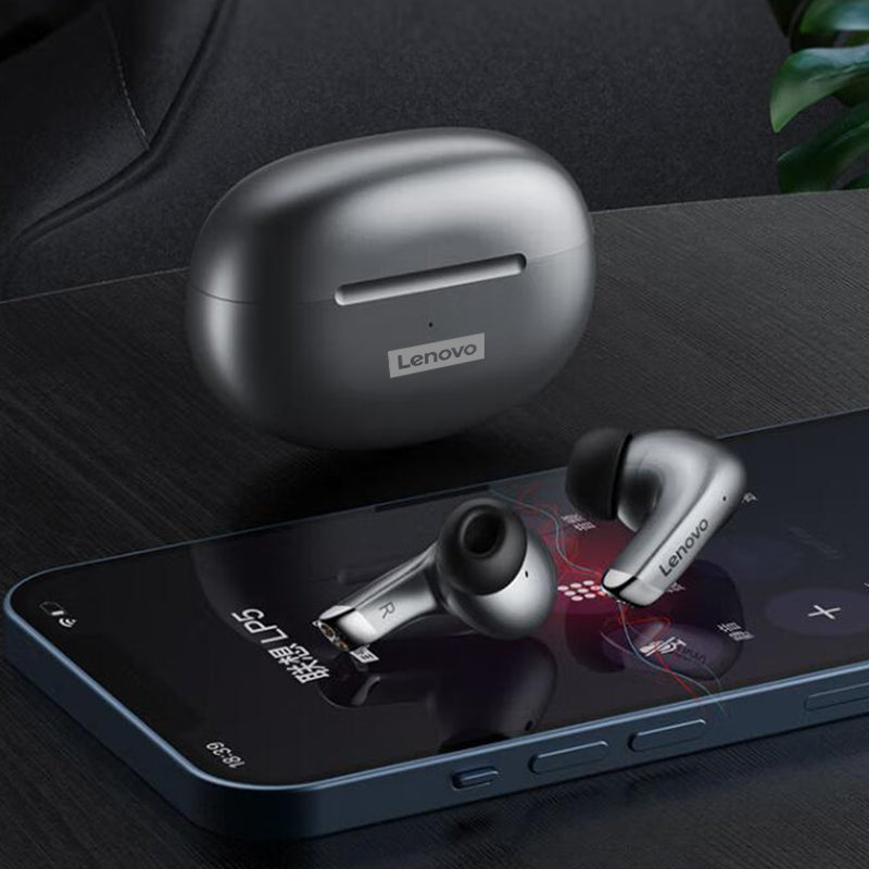 Neue Lenovo LP5 Drahtlose Hochwertiges Bluetooth-Ohrhörer: HiFi Musik Kopfhörer für Sport, Wasserdichtes Headset mit Mikrofon | Limitierte Auflage