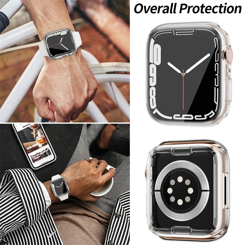 Premium Smart Devil 2er-Set Vollkleber-Softfilm für Apple iWatch 10/9/8/7/6/5/4/3/2/1 & Ultra 2/1, SE: 2024, 2023, 2022, 2021, 2020, 2019, 2018, 2017, 2016, 41mm/45mm, 44mm/40mm | HD-Displayschutz, Einfache Installation