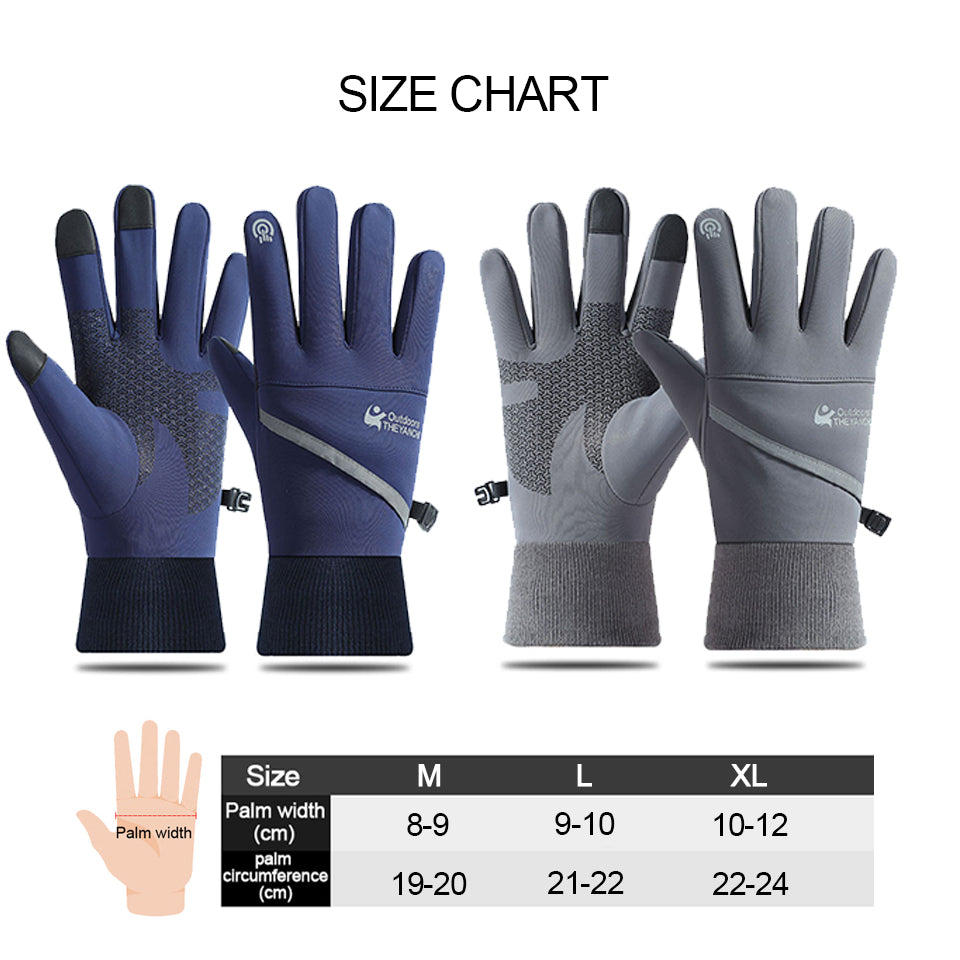 Premium Touchscreen-Warm Gloves | Outdoor, Cycling, Motorcycle Riding - Waterproof, Windproof, Non-Slip - Winter Ski Gloves Smartphone, Laptop, Tablet, PC, Apple iPhone, iPad, MacBook, iOS, Android, Samsung