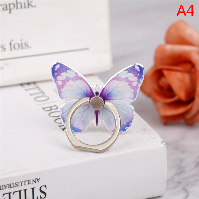 Premium Phone Stand Ring Buckle, Butterfly Cartoon, Cute & Creative: MagSafe Compatible for Smartphones, Apple iPhone, Samsung, iOS & Android | Wholesale Ring Buckle Phone Stands