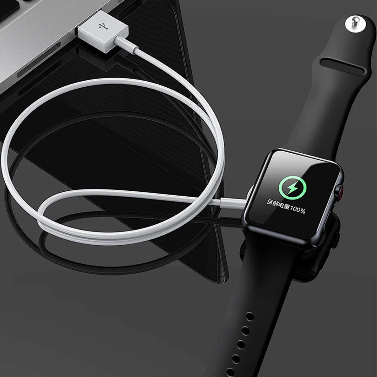 Hochwertiges 3-in-1 Schnelles Tragbares Kabel für Apple Watch Serie 10/9/8/7/6/5/4/3/2/1 & Ultra 2/1, SE: 2024, 2023, 2022, 2021, 2020, 2019, 2018, 2017, 2016 SE Ladegerät