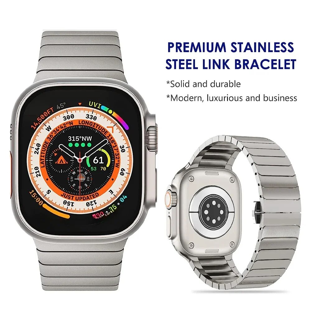 Titanium strap for Luxury Apple Watch 2 49mm 9 8 7 5 4 SE 6 