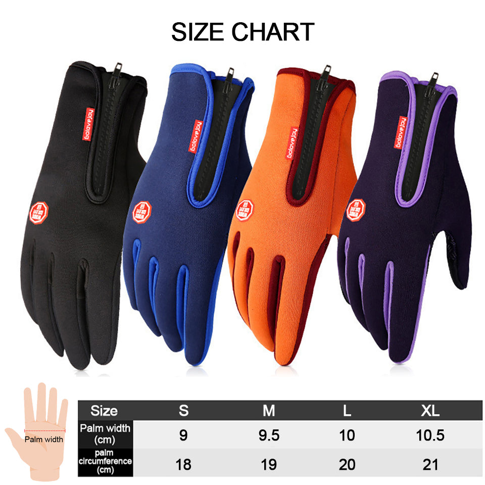 Premium Touchscreen-Warme Handschuhe: Outdoor, Radfahren, Motorrad, Sport, Fitness - Wasserdicht, Winddicht, Rutschfest - Winter Ski-Handschuhe Smartphone, Laptop, Tablet, PC, Apple iPhone, iPad, MacBook, iOS, Android, Samsung