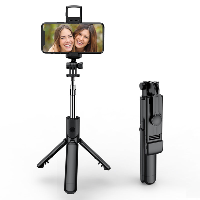 Premium Kabelloser Selfie-Stick & Stativ-Stand: Für Apple iPhone 16/15/14/13/12/11 Pro Max/Plus/Mini,GoPro | Kameras, Smartphones, Apple iPhone, Samsung, iOS & Android - Stabiles Live-Shooting | Limitierte Auflage