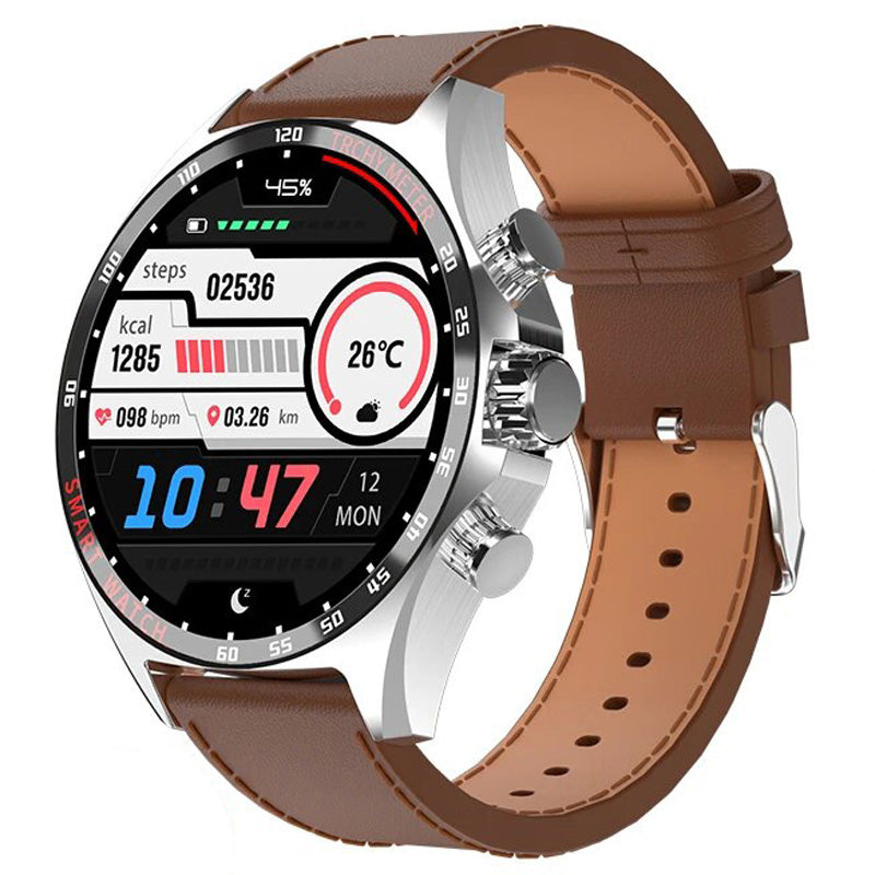 Premium Neue Smartwatch 400mAh Outdoor mit Kompass, Positionsbestimmung | NFC-Zugangskontrolle, IP68 Wasserdicht, Fitness