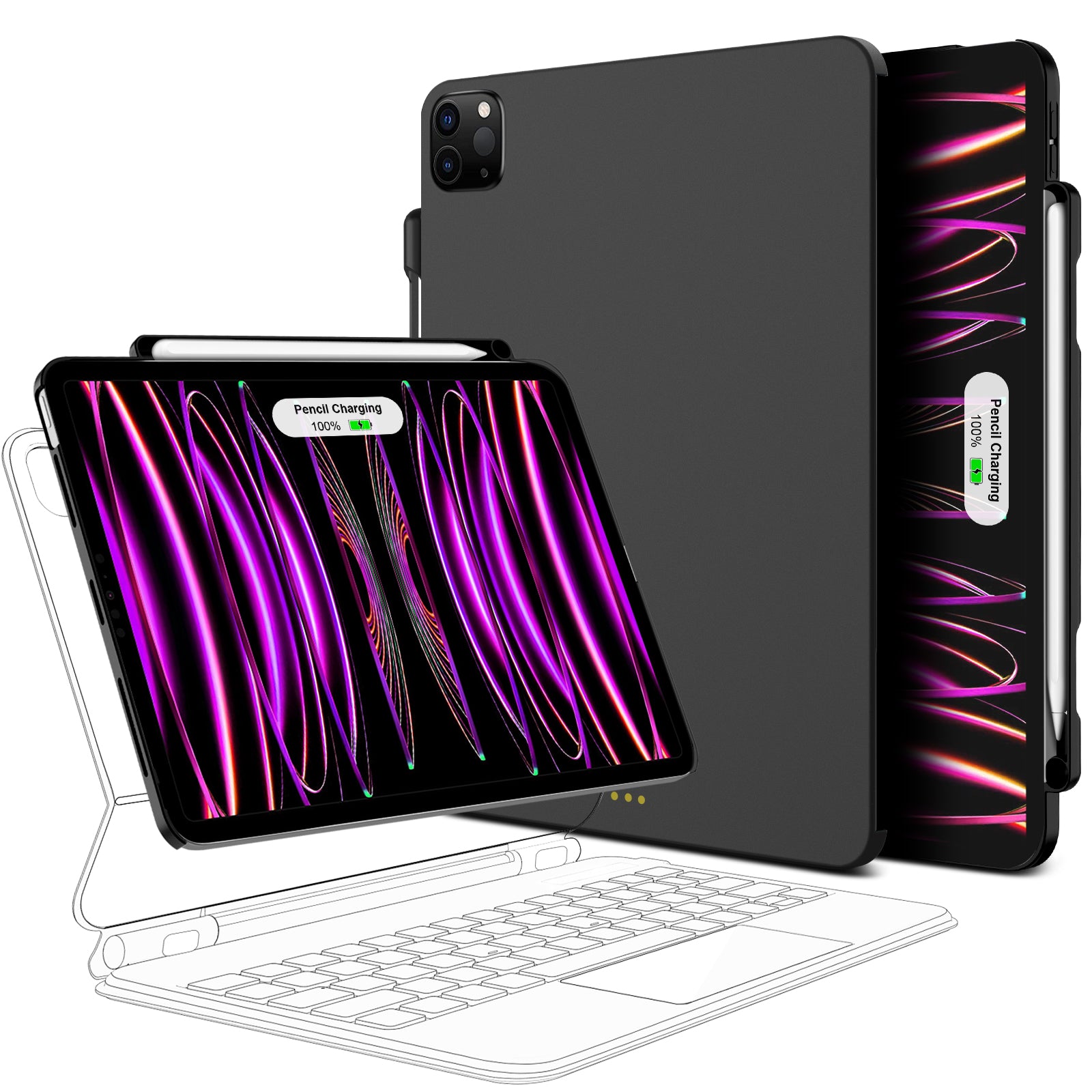 Premium Hülle für iPad/Pro/Air/Mini: 10/9/8/7/6/5/4/3 Series: Case für neueste iPad Modelle,| Schutzhülle Cover & Zubehör