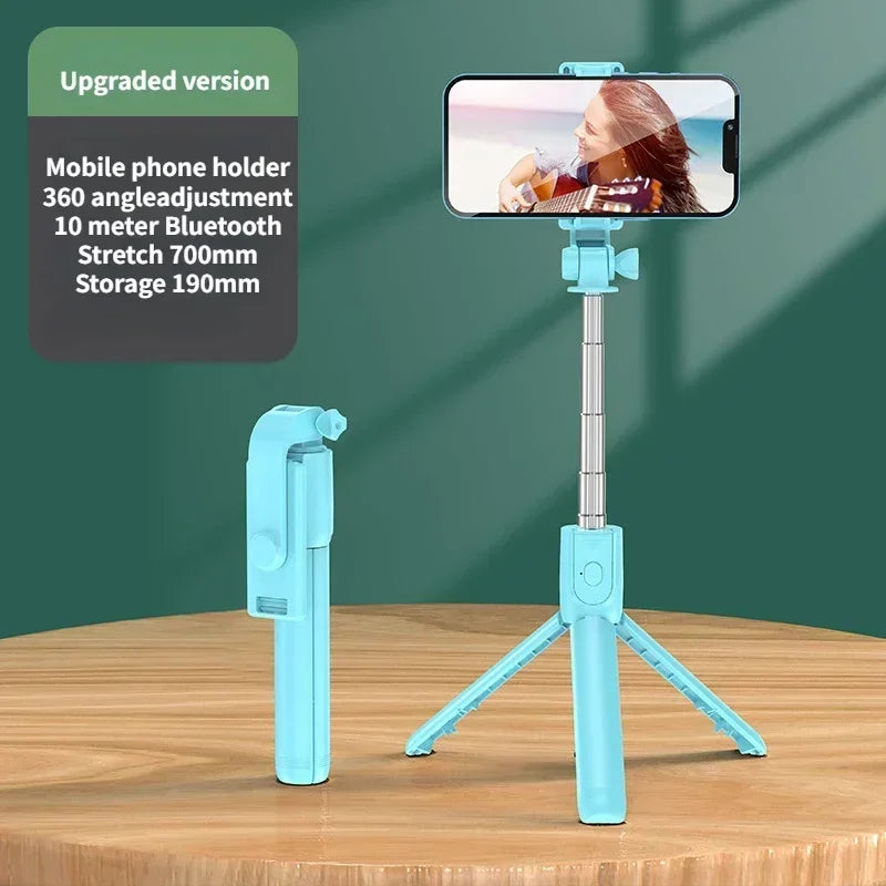 Premium Kabelloser Selfie-Stick & Stativ-Stand: Für Apple iPhone 16/15/14/13/12/11 Pro Max/Plus/Mini,GoPro | Kameras, Smartphones, Apple iPhone, Samsung, iOS & Android - Stabiles Live-Shooting | Limitierte Auflage