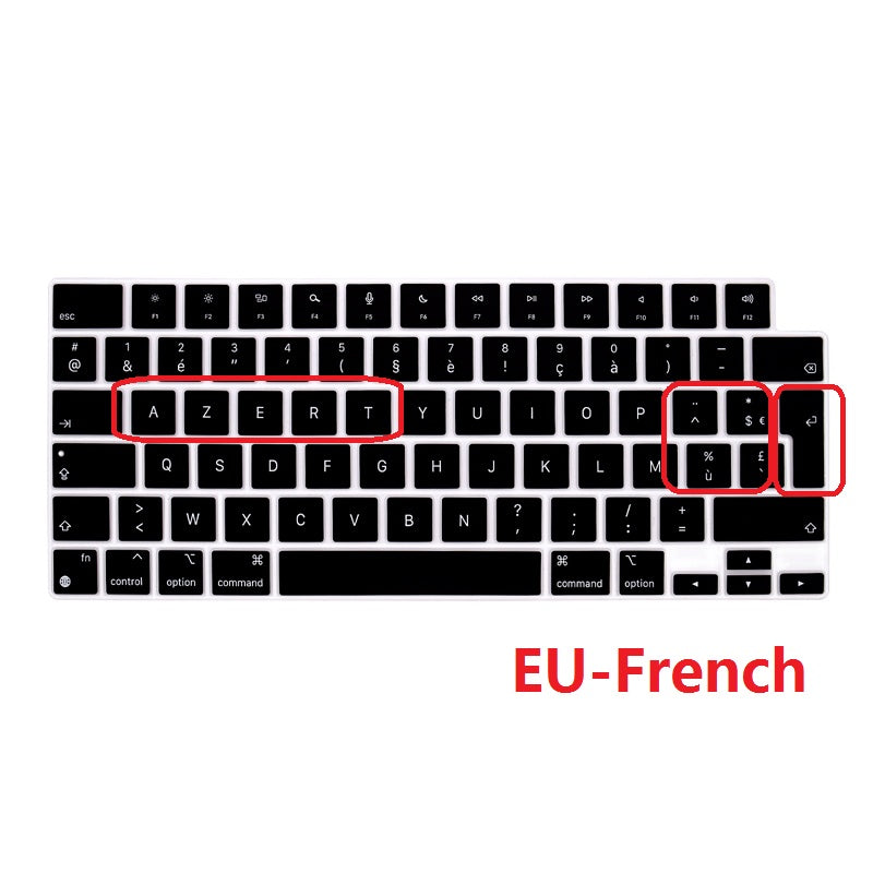 Premium Tastaturschutz-Skin für Macbook Air/Pro/M3/M2/M1: 16,14,13-inch | 2024/2023/2022/2020 Series  Hochwertige Tastatur-Abdeckung