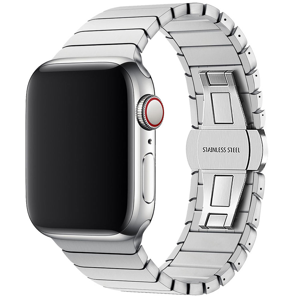 Titan Farbband für Luxury Apple Watch Serie 10/9/8/7/6/5/4/3/2/1 & Ultra 2/1, SE: 2024, 2023, 2022, 2021, 2020, 2019, 2018, 2017, 2016 | Schlaufe für iWatch 45mm 41 42 44mm 38 40mm Edelstahl-Armband in erstklassiger Qualität