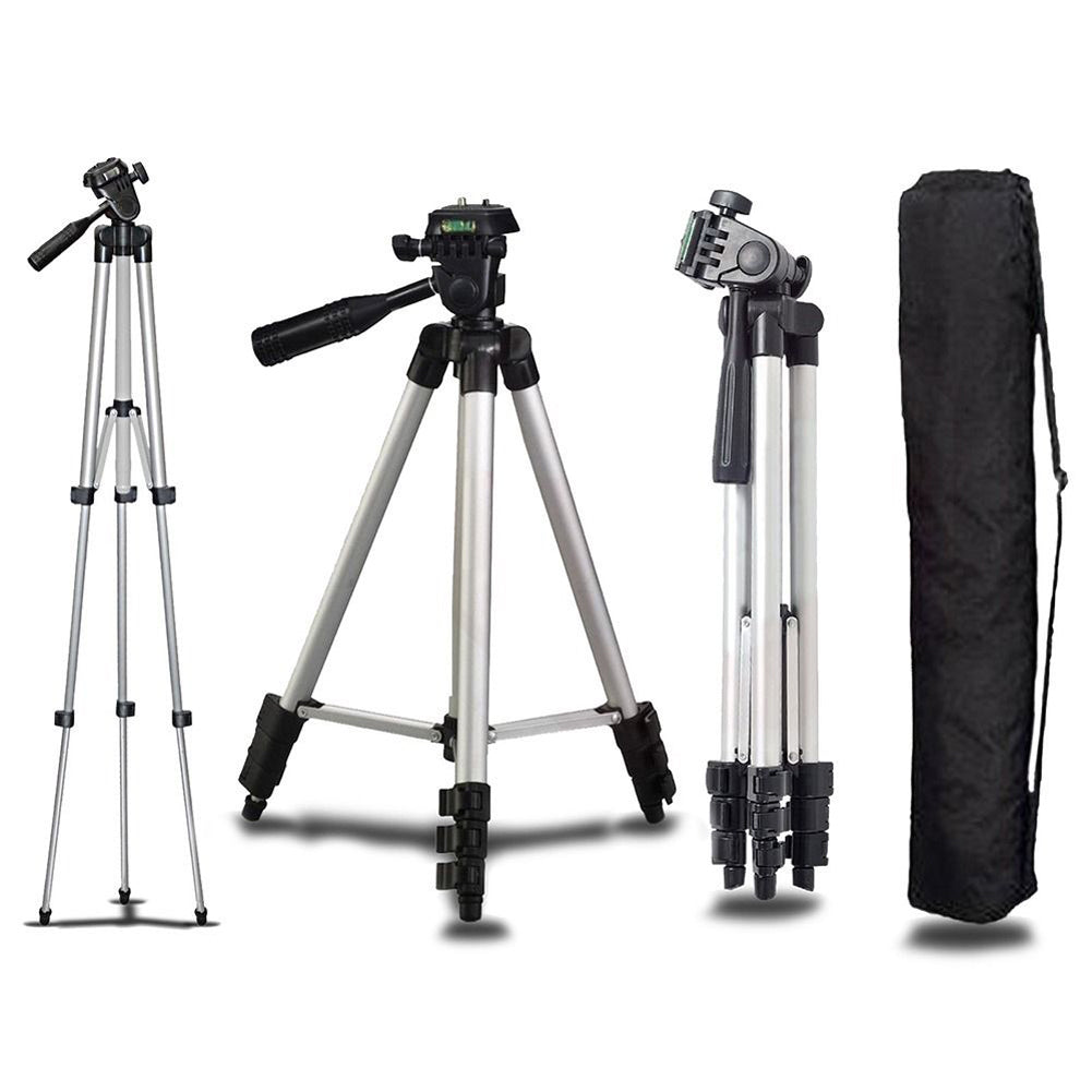 Professionelles Aluminium-Reisestativ, 140 cm für Videografie & Fotografie:, geeignet für Smartphones, Apple iPhone, Samsung, iOS & Android Apple iPhone 16/15/14/13/12/11 Pro Max Plus Mini,GoPro, Canon/Nikon DSLR/SLR