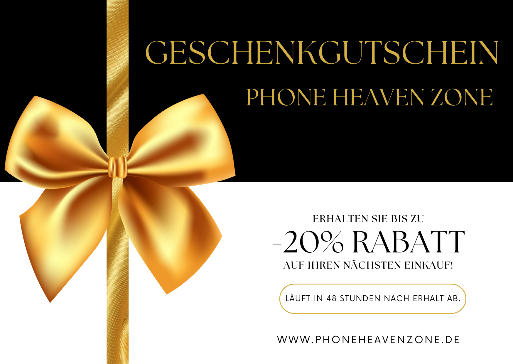 Gutschein für 20% Rabatt bei Phone Heaven Zone - Phone Heaven Zone