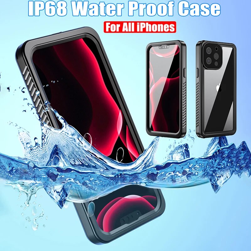Premium versiegelte IP68 Unterwasserhülle, MagSafe, Abdeckung iPhone Case