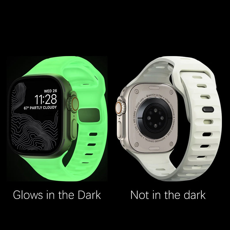 Premium Soft Silicone Band for Apple Watch 10/9/8/7/6/5/4/3/2/1 & Ultra 2/1, SE: 2024, 2023, 2022, 2021, 2020, 2019, 2018, 2017, 2016 | Elegant, Durable & Perfect Sport Bracelet for Every Size (49mm-38mm)