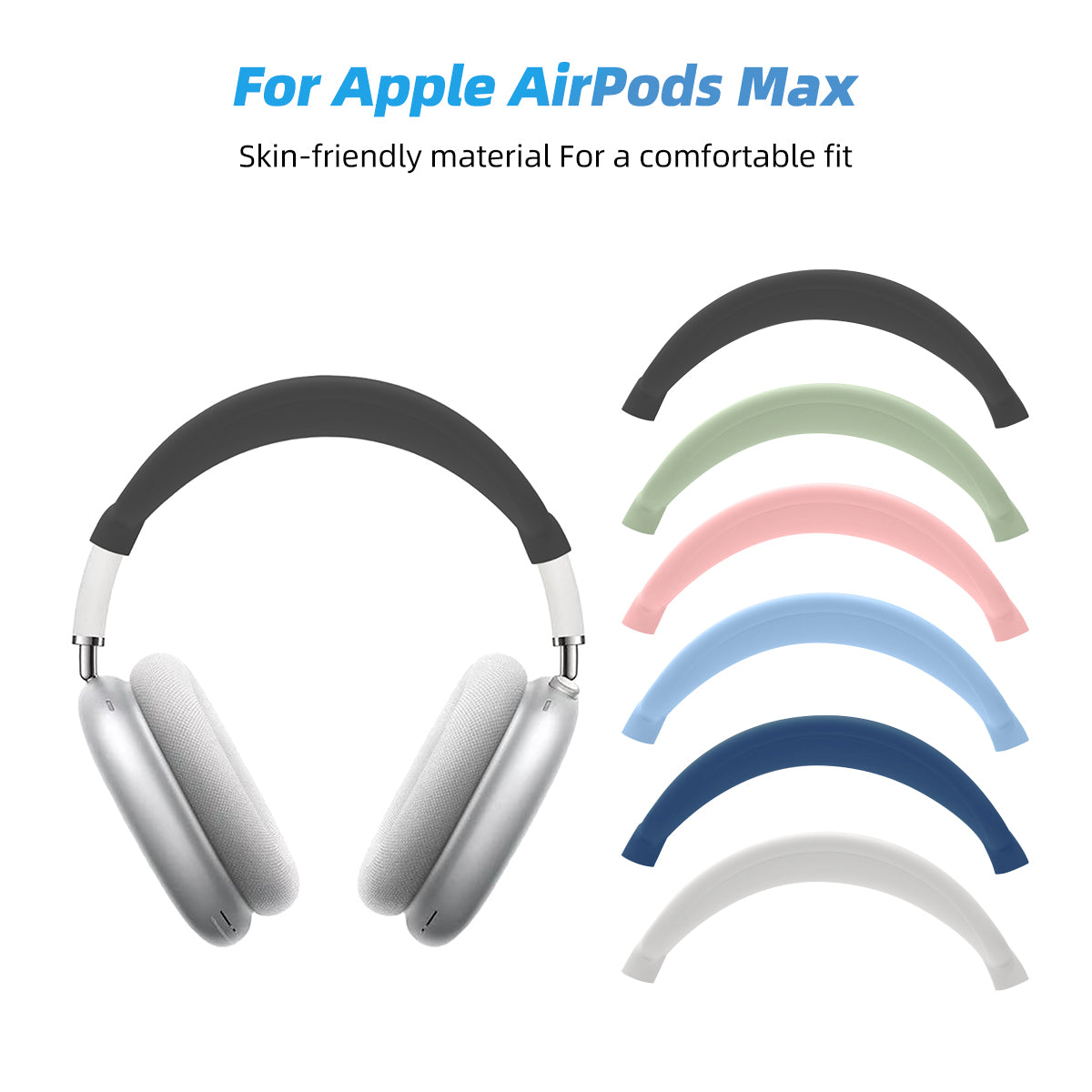 Premium TPU Schutzhülle für Apple AirPods Max Stoßfestes & kratzfestes transparentes Kopfhöreretui | Weiche, transparente Abdeckung - Premium Schutz für kabellose Ohrhörer