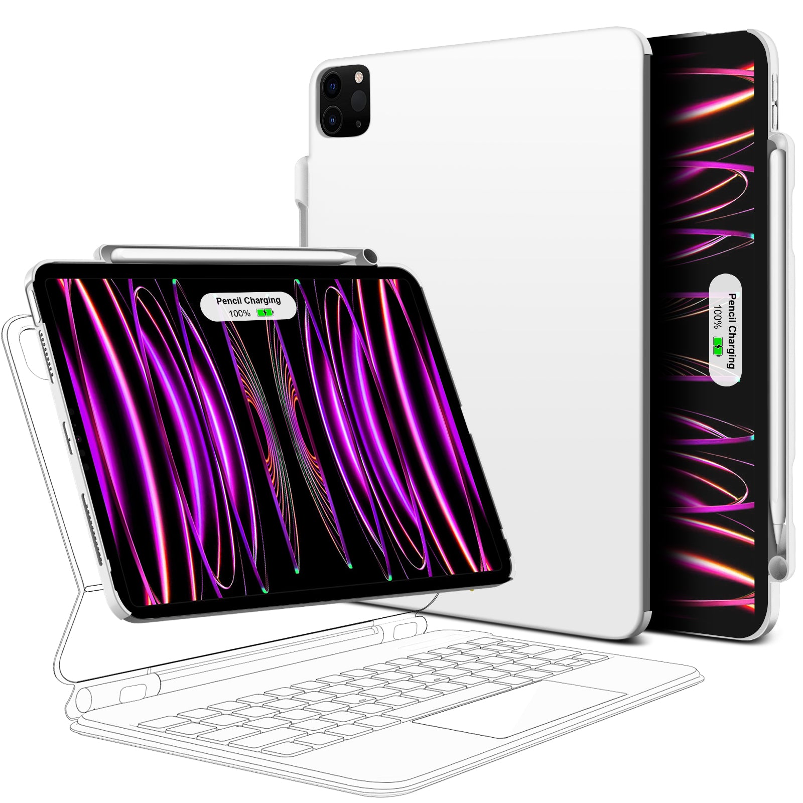 Premium Hülle für iPad/Pro/Air/Mini: 10/9/8/7/6/5/4/3 Series: Case für neueste iPad Modelle,| Schutzhülle Cover & Zubehör