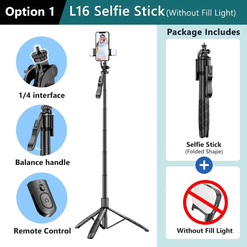 Premium Kabelloser Selfie-Stick & Stativ-Stand: Für Apple iPhone 16/15/14/13/12/11 Pro Max/Plus/Mini,GoPro | Kameras, Smartphones, Apple iPhone, Samsung, iOS & Android - Stabiles Live-Shooting | Limitierte Auflage