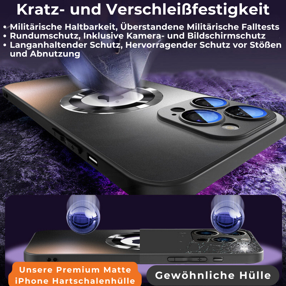 Hochwertige Matte Magnetische iPhone-Hülle mit MagSafe