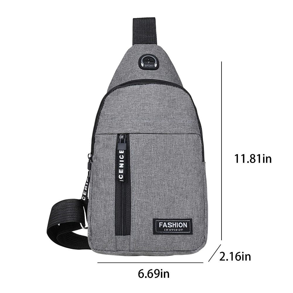 Hochwertige Neue Multifunktions-Brusttasche 2024: Herrenmode Trend aus Oxford Stoff, koreanischer Stil, Lässig und Wasserdicht  MacBook Air/Pro/M3/M2/M1: 16,14,13-inch | 2024/2023/2022/2020 Series