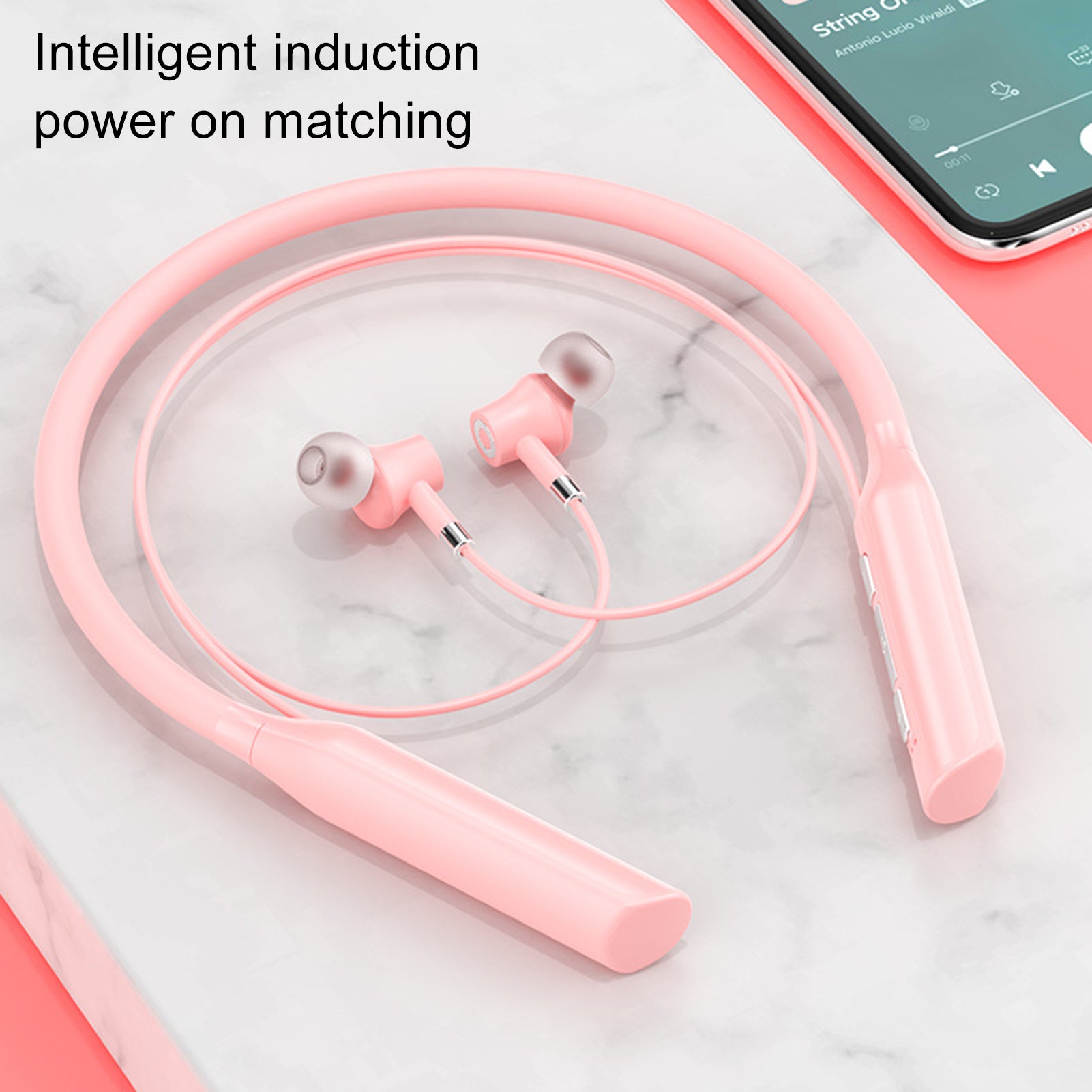 High-Quality Bluetooth Headphones: Bass, 180 Hours Battery Life, Microphone, Stereo Neckband, Sports Headset, TF Card | Compatible with Apple iPhone 16/15/14/13/12/11 Pro Max Plus Mini, Android, Samsung