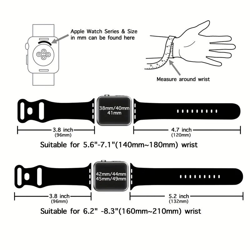 Engraved Premium Band for Apple Watch | 49mm, 46mm, 45mm, 44mm, 42mm, 41mm, 40mm, 38mm | iWatch Series 10/9/8/7/6/5/4/3/2/1 & Ultra 2/1, SE: 2024, 2023, 2022, 2021, 2020, 2019, 2018, 2017, 2016