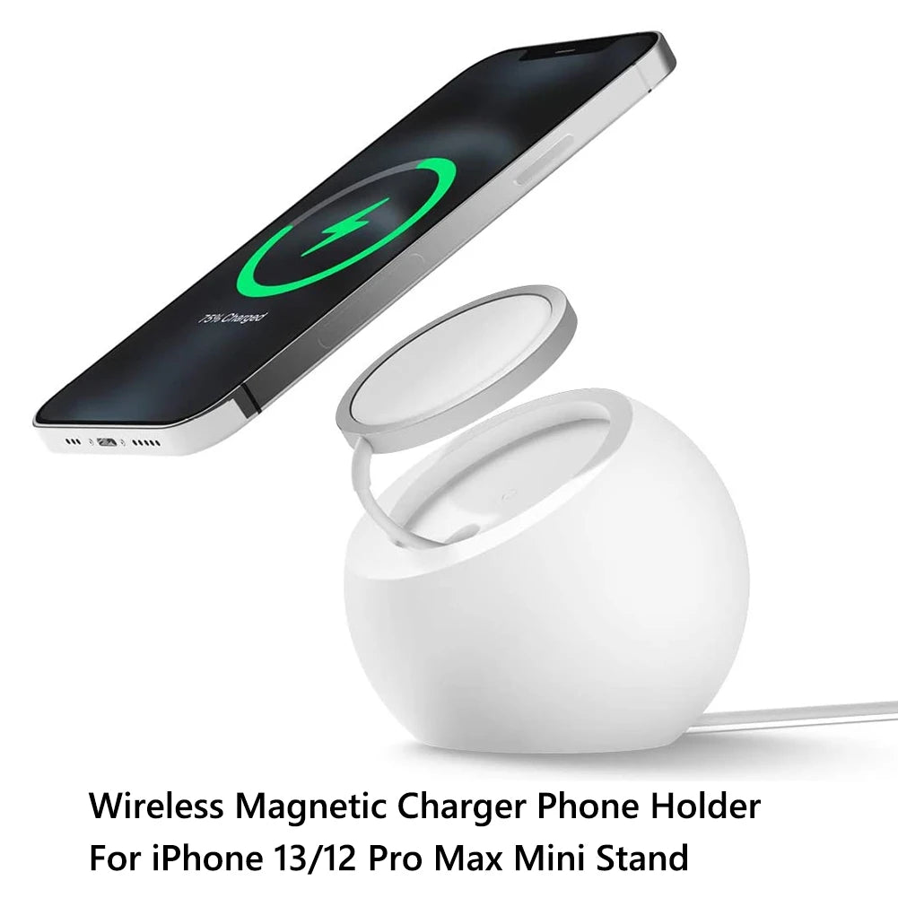 Magnetische 15W Induktions-USB-Ladegerät Schnellladestation | für Smartphones, Apple iPhone, Samsung, iOS & Android Apple Watch, AirPods | Wireless Fast Charging Dockingstation