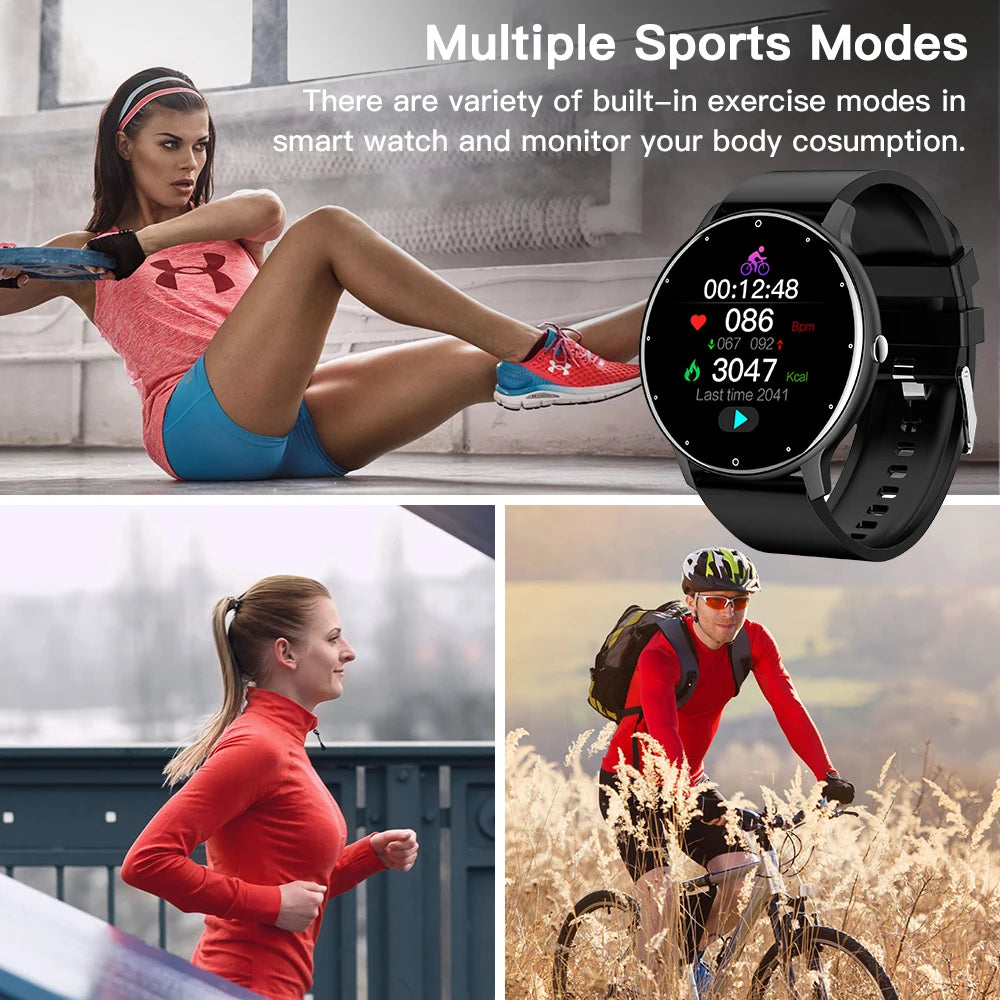 Premium Smartwatch für Männer: Health & Fitness Tracker, Touchscreen, Bluetooth-Anruf, Herzrhythmus, Puls, EKG, Sportfunktionen, IP67 Wasserdicht, für Android & Apple iOS, inkl. Box | Limitierte Auflage