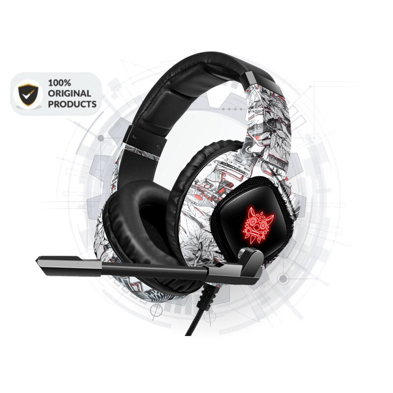 Premium Camouflage Gaming Headset/Headphones, Wired, Noise-Canceling, Microphone, for PC & Laptop, High-Quality Stereo Sound, Limited Edition