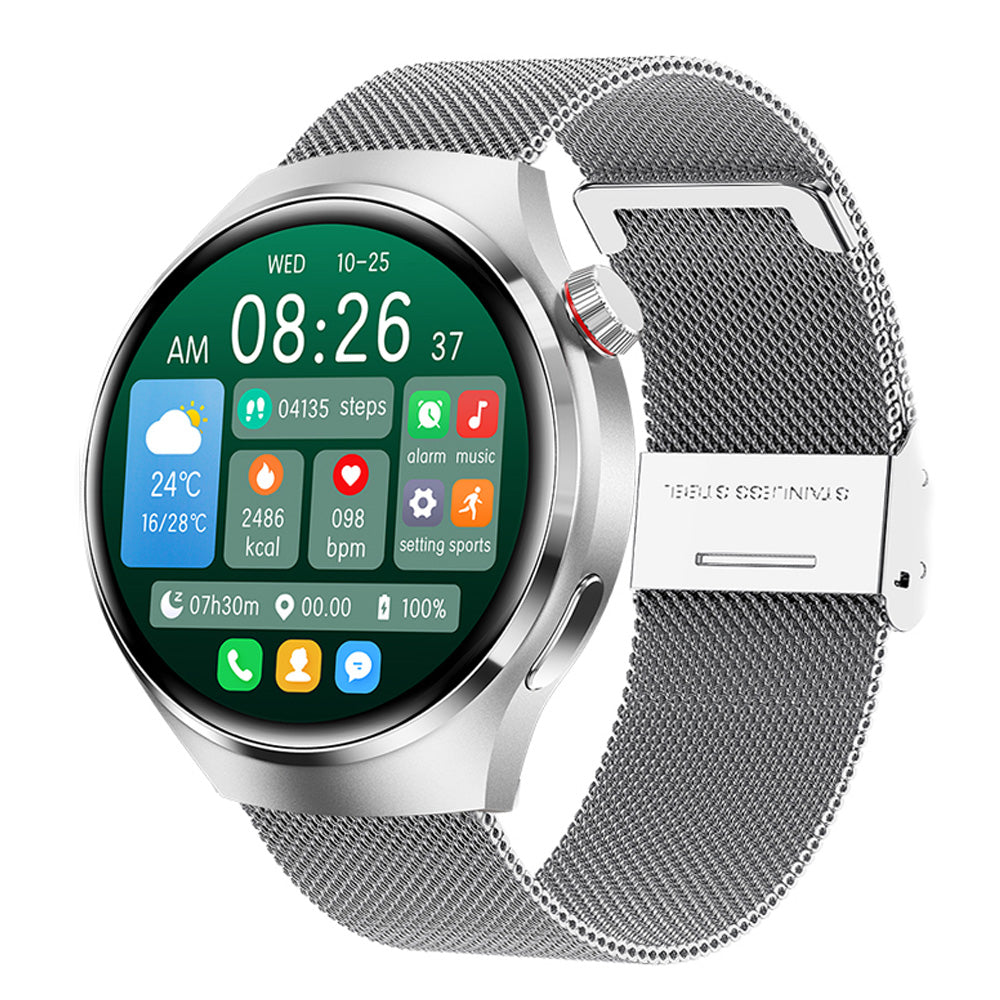 Premium GPS-Smartwatch für Männer: 360*360 HD-Bildschirm, Herzfrequenz, Bluetooth-Anruf, NFC, IP68 wasserdicht, Blutzucker