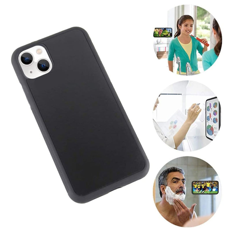 Anti-Gravity Apple iPhone Case for Apple iPhone 16/15/14/13/12 Pro Max | Surface Adsorption, Magic Nano Suction, Soft TPU Frame, Silicon+PC, Waterproof, Shockproof & Camera Protection