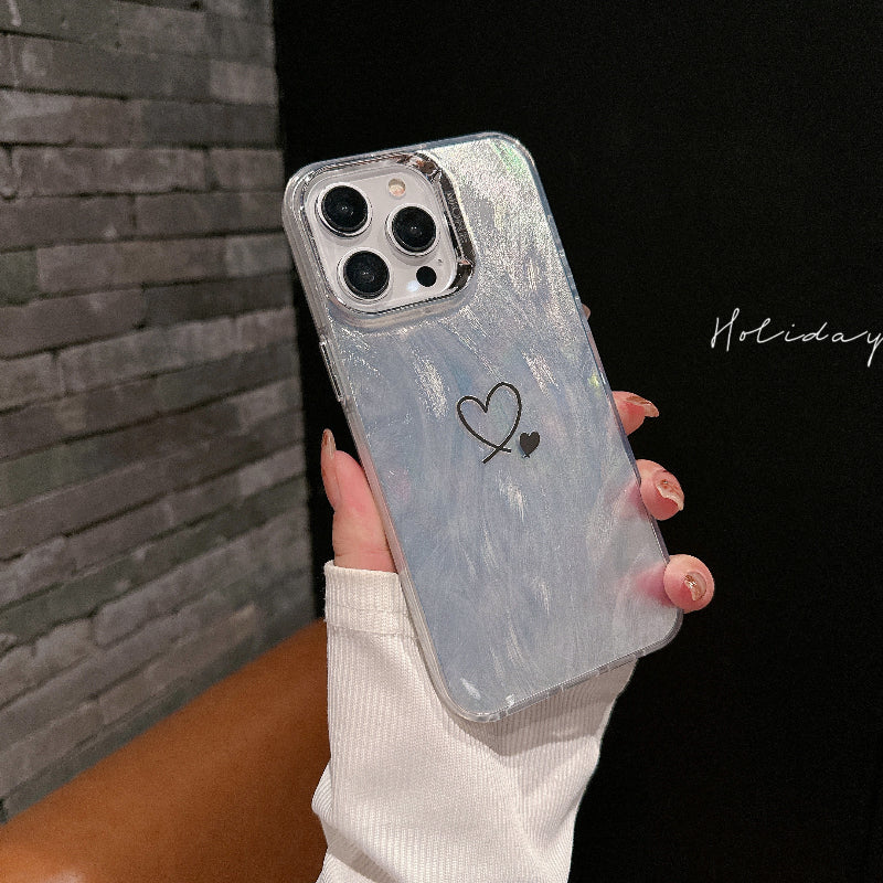 Premium Marble Heart Design Soft Shockproof iPhone Case | MagSafe Case with Camera Lens Protector for Apple iPhone 16/15/14/13/12 Pro Max Plus Mini | Heavy Duty, Bumper Cover Protective Phone Case