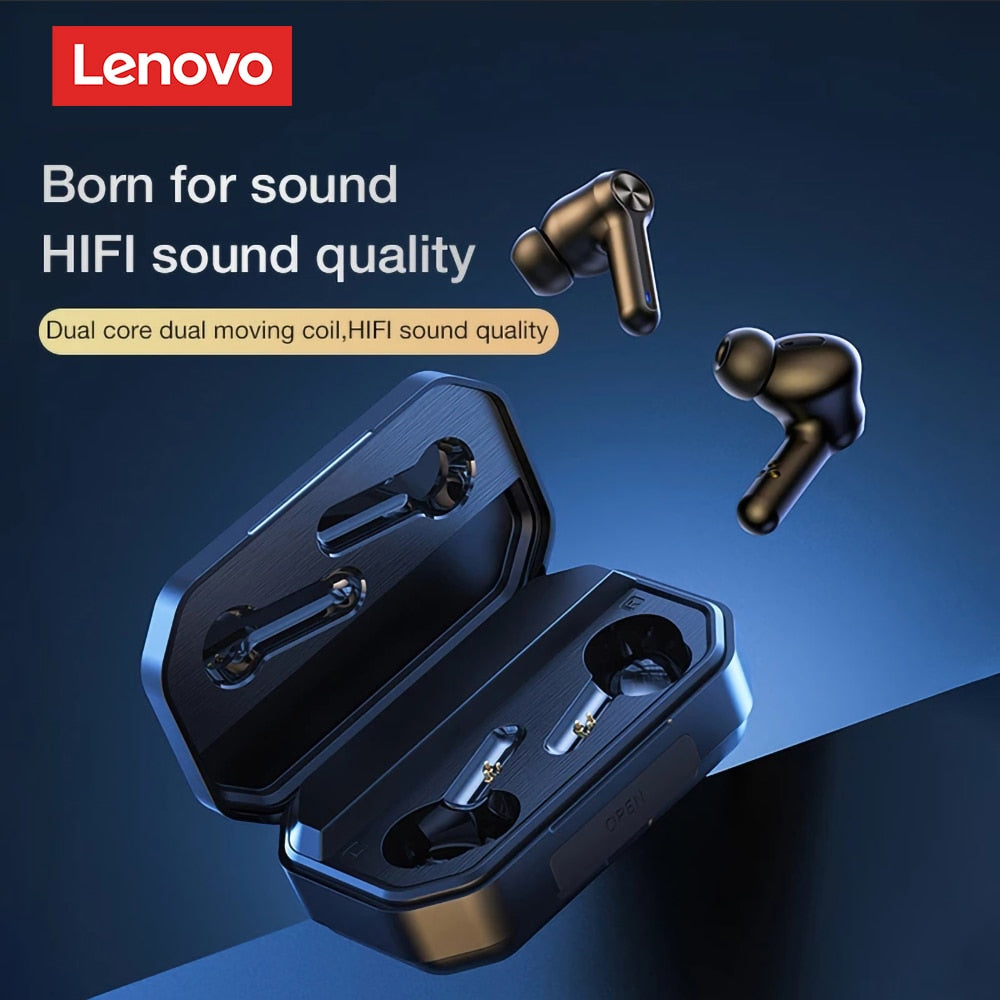 Hochwertiges Lenovo LP3 Pro Kopfhörer TWS Bluetooth 5.0 Drahtlose HiFi-Musik-Headset mit Display & 1200mAh Akku für Gaming